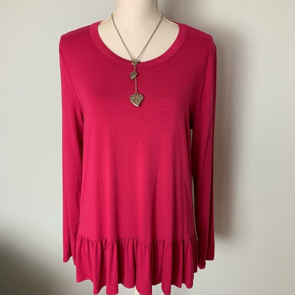 Karen Kane Tops - Karen Kane Ruffled Tunic